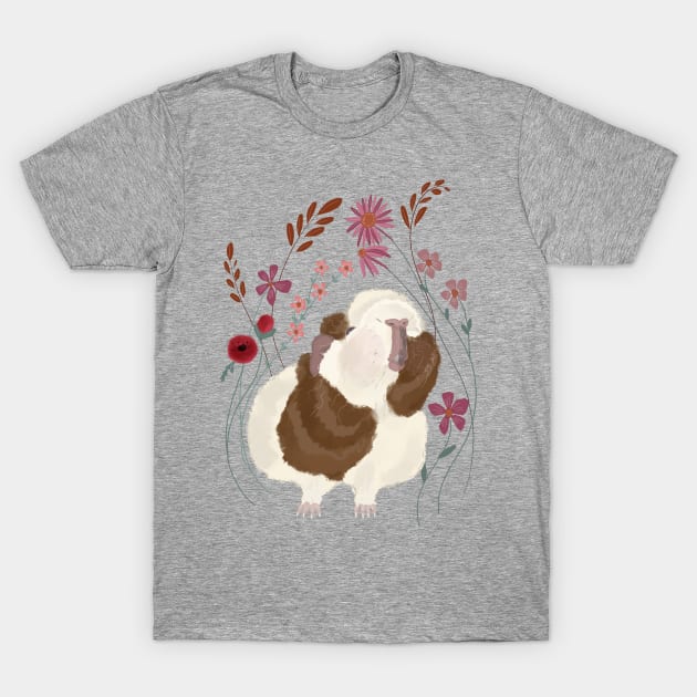 Floral Guinea Pig T-Shirt by Blossom & Ivy